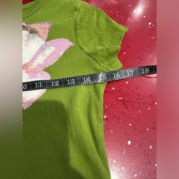 NWT Daydreamer x Free People collaboration Rose Pointelle Tee - Picture 4 of 8